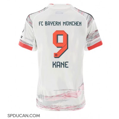 Zenski Nogometni Dres Bayern Munich Harry Kane #9 Gostujuci 2025-26 Kratak Rukav Zenski Nogometni Dres Bayern Munich Harry Kane #9 Gostujuci 2025-26 Kratak Rukav